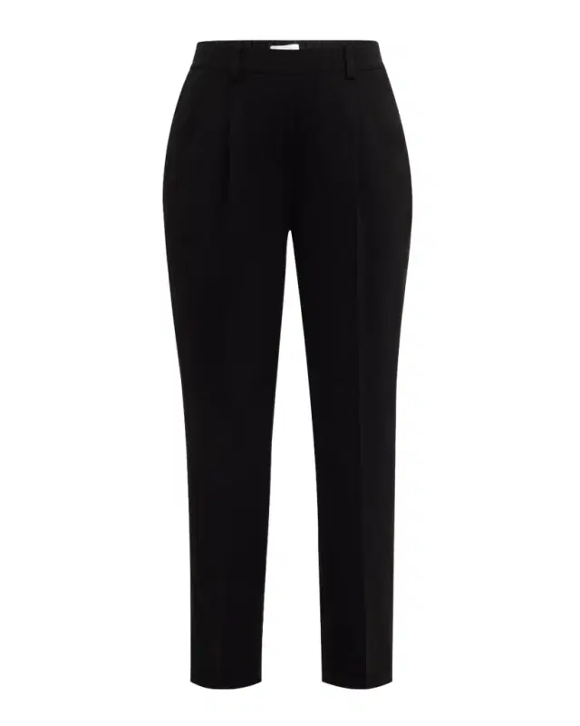 Elie Tahari The Willow Pleated Straight-Leg Ankle Pants
