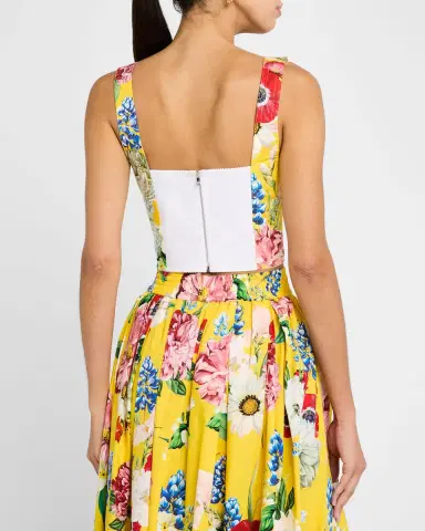 Dolce & Gabbana Floral Crop Bustier Top | Thumbnail 2 Dolce & Gabbana Floral Crop Bustier Top | Thumbnail 2