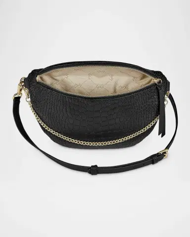 GiGi New York Beck Sling Croc-Embossed Leather Shoulder Bag | Thumbnail 2