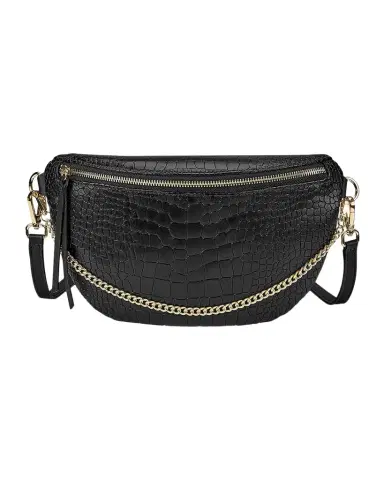 GiGi New York Beck Sling Croc-Embossed Leather Shoulder Bag | Thumbnail 1