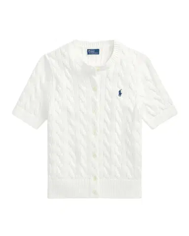 Polo Ralph Lauren Cable-Knit Cotton Short-Sleeve Cardigan | Thumbnail 1