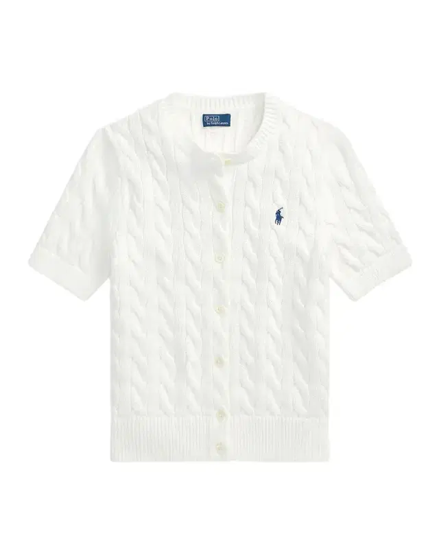 Polo Ralph Lauren Cable-Knit Cotton Short-Sleeve Cardigan