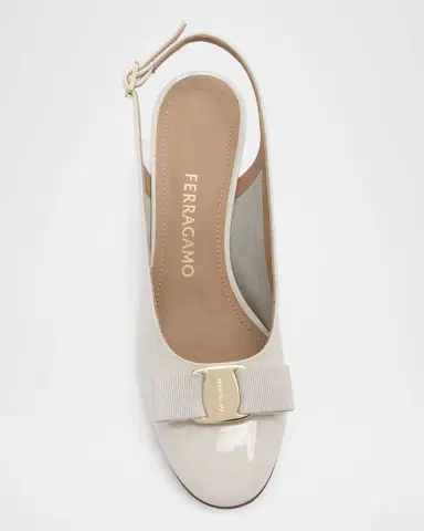Ferragamo 55mm Vetty Patent Leather Slingback Pumps | Thumbnail 3 Ferragamo 55mm Vetty Patent Leather Slingback Pumps | Thumbnail 3