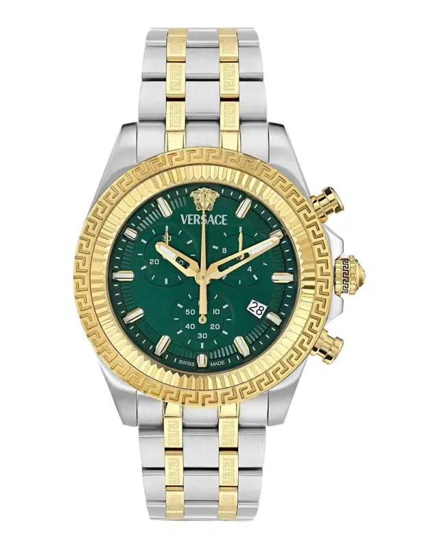 Versace Men 's  Fornax 43mm Two-Tone Bracelet Watch