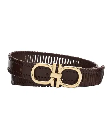 Ferragamo Men's Woven Leather Gancini-Buckle Belt | Thumbnail 2 Ferragamo Men's Woven Leather Gancini-Buckle Belt | Thumbnail 2