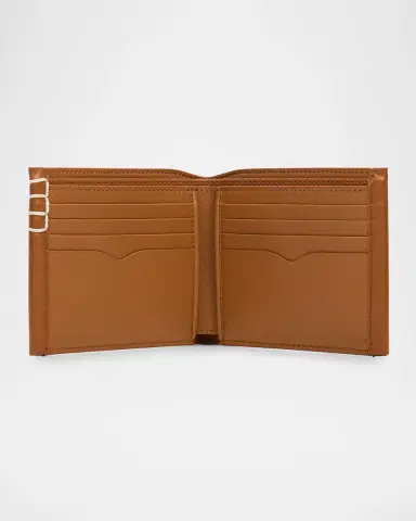JW Anderson Men's Loafers Box-Stitched Leather Bifold Wallet | Thumbnail 3 JW Anderson Men's Loafers Box-Stitched Leather Bifold Wallet | Thumbnail 3