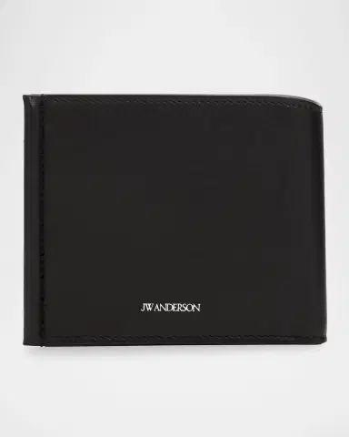 JW Anderson Men's Loafers Box-Stitched Leather Bifold Wallet | Thumbnail 7 JW Anderson Men's Loafers Box-Stitched Leather Bifold Wallet | Thumbnail 7