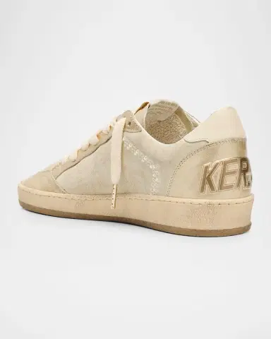 Golden Goose Ball Star Suede Low-Top Sneakers | Thumbnail 4 Golden Goose Ball Star Suede Low-Top Sneakers | Thumbnail 4