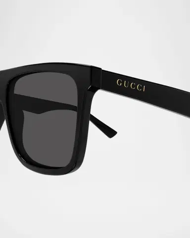 Gucci Men's GG2182S-001 Acetate Rectangle Sunglasses | Thumbnail 4 Gucci Men's GG2182S-001 Acetate Rectangle Sunglasses | Thumbnail 4