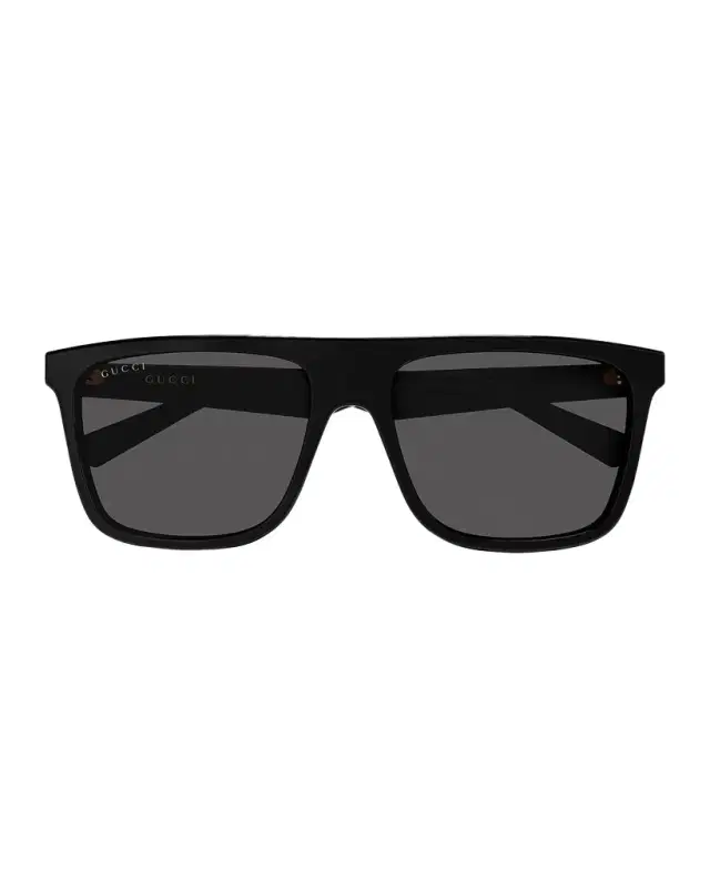 Gucci Men 's GG2182S-001 Acetate Rectangle Sunglasses