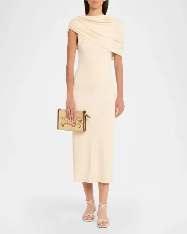 Etro Floral Embroidered Raffia Crossbody Clutch | Thumbnail 5