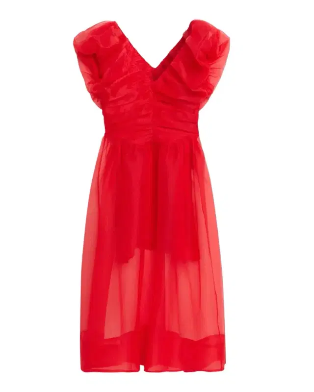 Textured Organza Midi Dress
