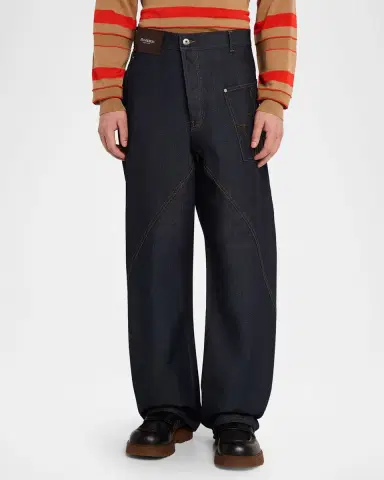 JW Anderson Men's Twisted Workwear Denim Jeans | Thumbnail 3 JW Anderson Men's Twisted Workwear Denim Jeans | Thumbnail 3