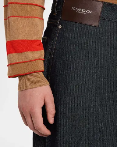 JW Anderson Men's Twisted Workwear Denim Jeans | Thumbnail 4 JW Anderson Men's Twisted Workwear Denim Jeans | Thumbnail 4