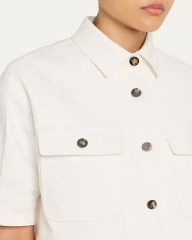 Max Mara Cropped Button-Down Jacket | Thumbnail 9 Max Mara Cropped Button-Down Jacket | Thumbnail 9