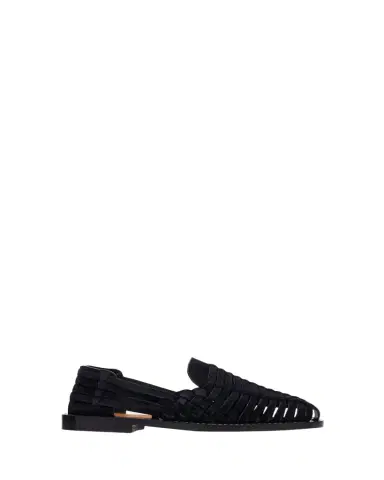 Brunello Cucinelli Men's Woven Suede Sandals | Thumbnail 1