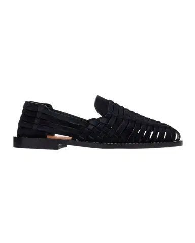 Brunello Cucinelli Men 's Woven Suede Sandals | Thumbnail 1
