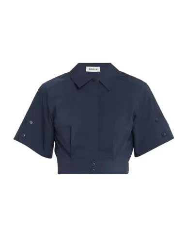 Simkhai Sabrina Cropped Short-Sleeve Top | Thumbnail 1 Simkhai Sabrina Cropped Short-Sleeve Top | Thumbnail 1