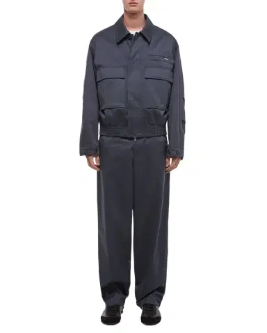 Helmut Lang Men's Cotton Flap-Pocket Bomber Jacket | Thumbnail 1 Helmut Lang Men's Cotton Flap-Pocket Bomber Jacket | Thumbnail 1