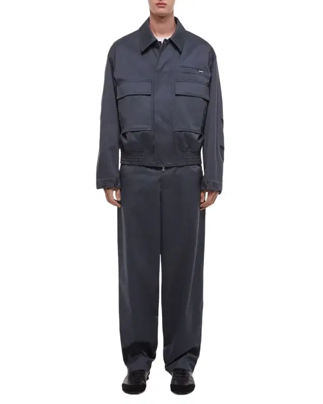 Men's Cotton Flap-Pocket Bomber Jacket
