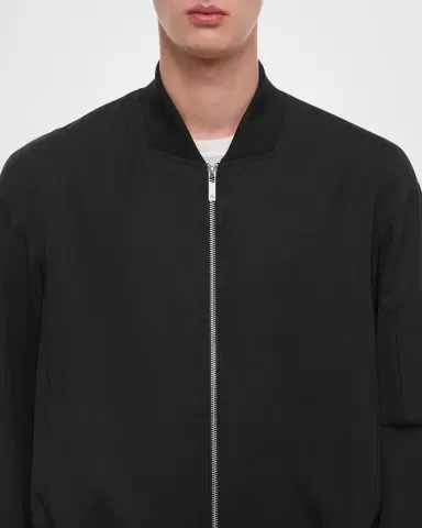 Helmut Lang Men's HL001 Wool Bomber Jacket | Thumbnail 4
