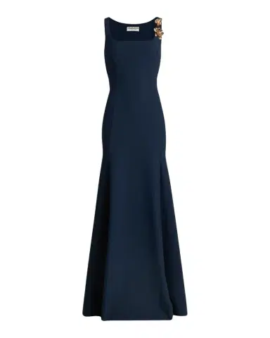 Chiara Boni La Petite Robe Lores Square-Neck Stretch Jersey Godet Gown | Thumbnail 1 Chiara Boni La Petite Robe Lores Square-Neck Stretch Jersey Godet Gown | Thumbnail 1