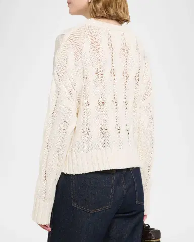 Sablyn Tristan Cable-Knit Cashmere Sweater | Thumbnail 3