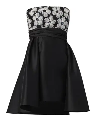 Shoshanna Mandy Strapless High-Low Taffeta Mini Dress | Thumbnail 1 Shoshanna Mandy Strapless High-Low Taffeta Mini Dress | Thumbnail 1