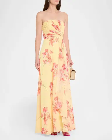 As It May Isabella Strapless Draped Chiffon Gown | Thumbnail 4 As It May Isabella Strapless Draped Chiffon Gown | Thumbnail 4
