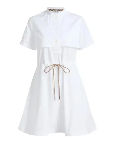 Burberry Isotta Drawstring Short-Sleeve Mini Shirtdress | Thumbnail 1 Burberry Isotta Drawstring Short-Sleeve Mini Shirtdress | Thumbnail 1