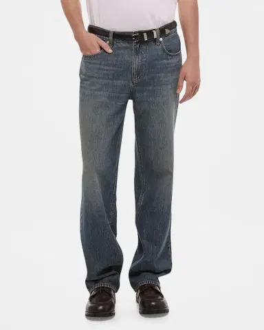 Helmut Lang Men's Wardrobe Wide-Leg Denim Jeans | Thumbnail 7