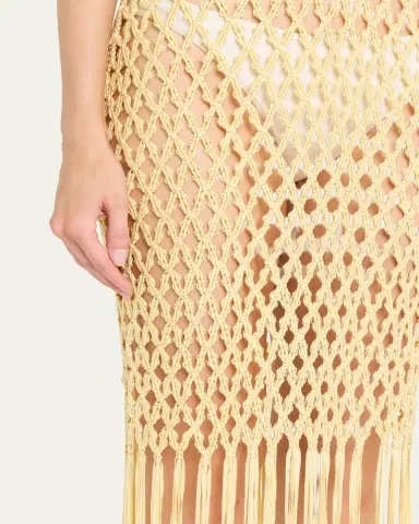 SIMKHAI Jensen Macrame Midi Dress | Thumbnail 9 SIMKHAI Jensen Macrame Midi Dress | Thumbnail 9