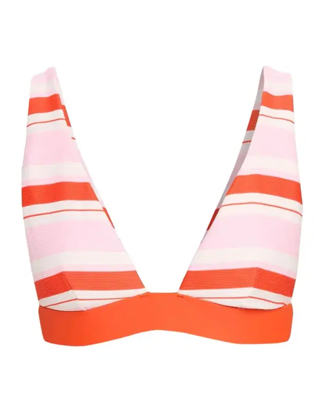 SIMKHAI Tillie Striped Triangle Bikini Top