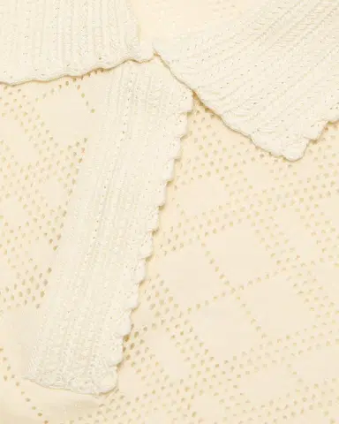 Burberry Petra Check-Knit Wool-Silk Polo Shirt | Thumbnail 6 Burberry Petra Check-Knit Wool-Silk Polo Shirt | Thumbnail 6