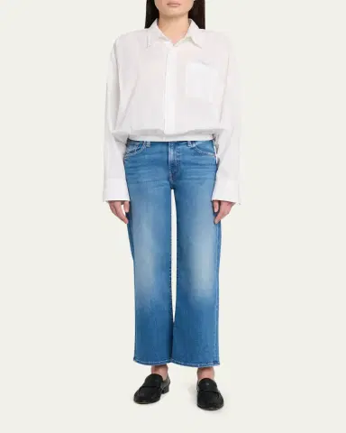 Mother The Mid-Rise Rambler Zip Ankle Jeans | Thumbnail 2 Mother The Mid-Rise Rambler Zip Ankle Jeans | Thumbnail 2