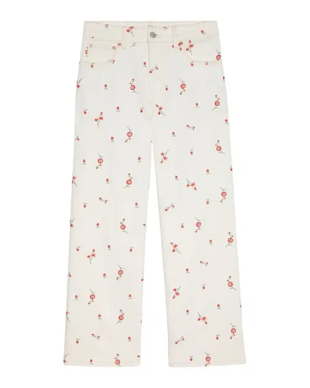 Getty Floral Crop Jeans