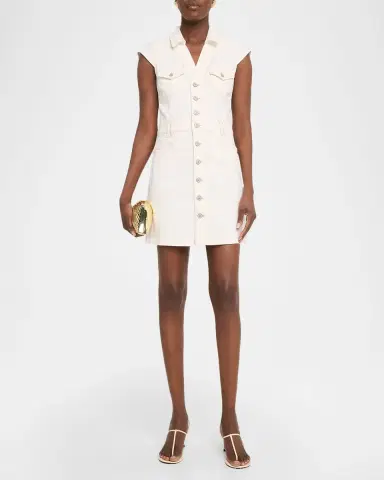 PAIGE Jaxsyn Denim Mini Dress | Thumbnail 2 PAIGE Jaxsyn Denim Mini Dress | Thumbnail 2