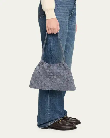 Bottega Veneta Medium Drawstring Suede Dustbag | Thumbnail 5 Bottega Veneta Medium Drawstring Suede Dustbag | Thumbnail 5