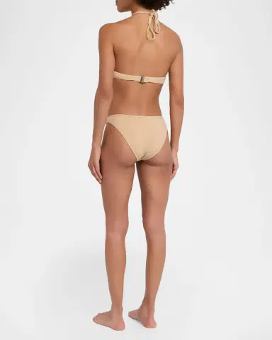 Ramy Brook June Metallic Halter Bikini Top | Thumbnail 2