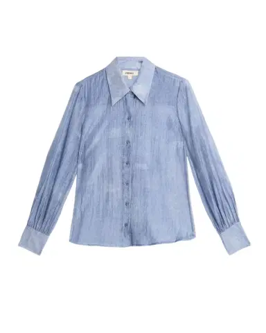L'AGENCE Jayleen Chiffon Button-Front Shirt | Thumbnail 1