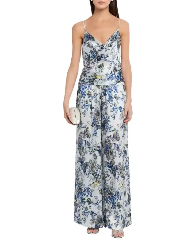 Calista Cowl-Neck Silk Camisole
