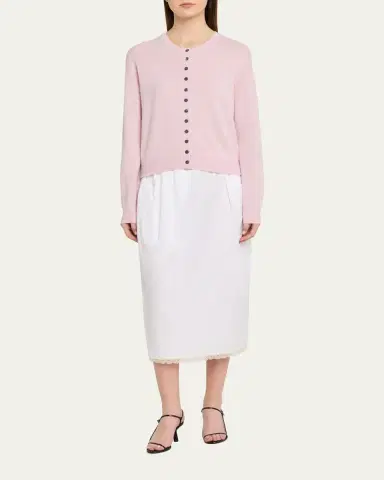 Maria McManus Lace-Trim Midi Tulip Skirt | Thumbnail 6 Maria McManus Lace-Trim Midi Tulip Skirt | Thumbnail 6