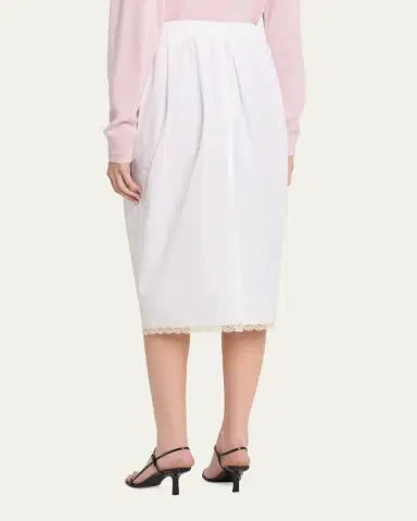 Maria McManus Lace-Trim Midi Tulip Skirt | Thumbnail 7 Maria McManus Lace-Trim Midi Tulip Skirt | Thumbnail 7