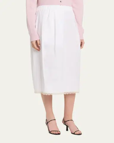 Maria McManus Lace-Trim Midi Tulip Skirt | Thumbnail 8 Maria McManus Lace-Trim Midi Tulip Skirt | Thumbnail 8