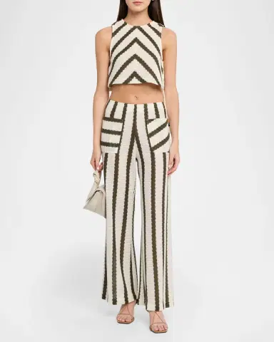JBQ Bimini Striped Knit Crop Top | Thumbnail 2 JBQ Bimini Striped Knit Crop Top | Thumbnail 2