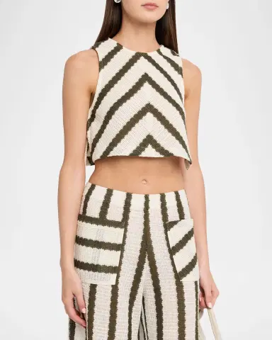 JBQ Bimini Striped Knit Crop Top | Thumbnail 4 JBQ Bimini Striped Knit Crop Top | Thumbnail 4