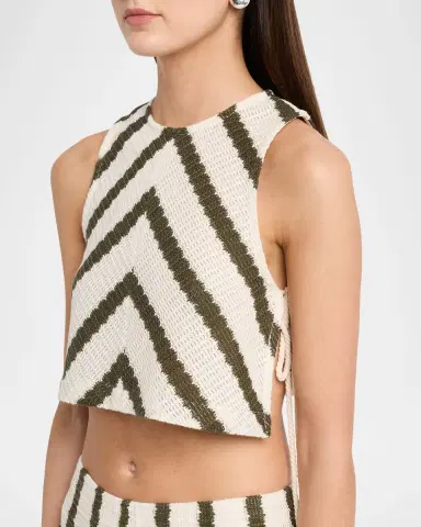JBQ Bimini Striped Knit Crop Top | Thumbnail 5 JBQ Bimini Striped Knit Crop Top | Thumbnail 5