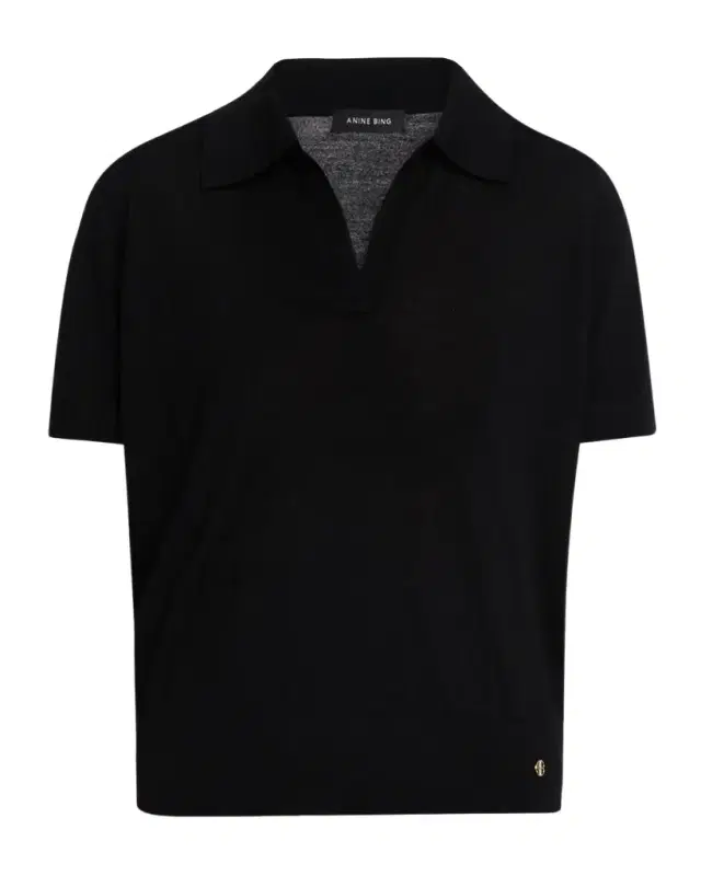 Moni Cashmere-Blend Polo Sweater Moni Cashmere-Blend Polo Sweater