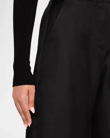 Alaïa High-Rise Wool Round Barrel-Leg Pants | Thumbnail 5 Alaïa High-Rise Wool Round Barrel-Leg Pants | Thumbnail 5