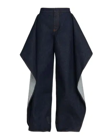 Alaïa Ruffle Flap Wide-Leg Denim Pants | Thumbnail 1 Alaïa Ruffle Flap Wide-Leg Denim Pants | Thumbnail 1